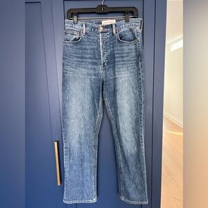 Aritzia Denim Forum Arlo High Rise Straight Jean in size 29.